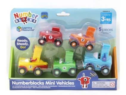 4034 2 learning resources sada mini vozidel numberblocks