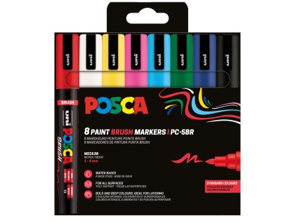 4325 3 posca sada popisovacu pc 5br 1 4 mm zakladni barvy 8 ks