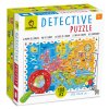 9929 ludattica detektivni puzzle s lupou mapa evropy