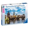 Puzzle Praha: Pohled na Karlův most 1000 dílků