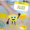 Glo Pals - figurka Alex -žlutá + 2 svítící kostky do vody