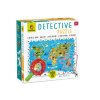 Ludattica - Detektivní puzzle s lupou - Mapa světa se zvířaty