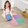 Masážní podložka Puzzle Mix Pastel 6 prvků