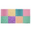 Masážní podložka Puzzle Mix Pastel 8 prvků