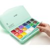 HIMI kvašové barvy - Jelly Cup Gouache Set - 18 Colours + 3 štětce - Green Edition