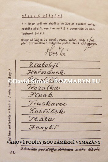 Zlatobýlka - Originální recept