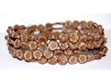 Hawaii flowers 10mm - Table cut beads