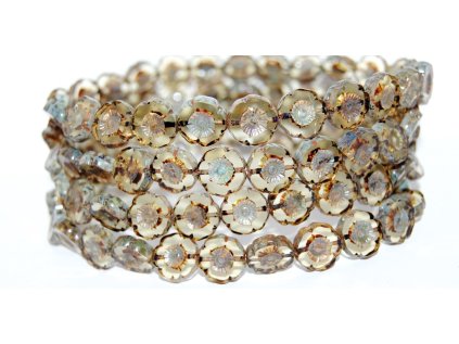 Hawaii flowers 12mm - Table cut beads