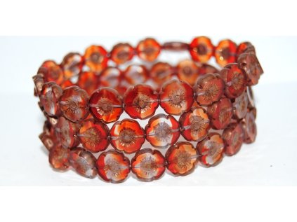 Hawaii flowers 12mm - Table cut beads