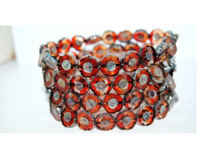 Hawaii flowers 12mm - Table cut beads