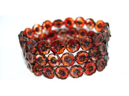 Hawaii flowers 12mm - Table cut beads