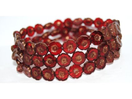 Hawaii flowers 12mm - Table cut beads