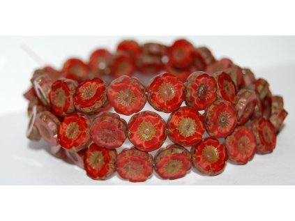 Hawaii flowers 12mm - Table cut beads