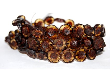 Hawaii flowers 13mm - Table cut beads