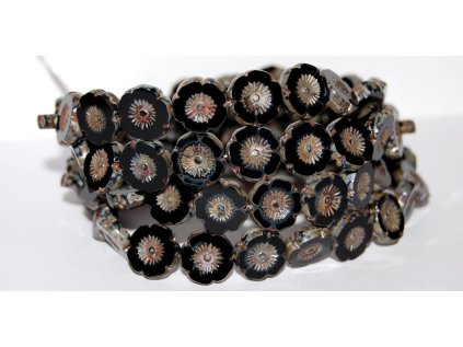 Hawaii flowers 13mm - Table cut beads