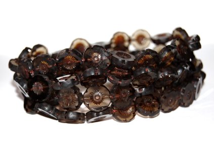 Hawaii flowers 13mm - Table cut beads