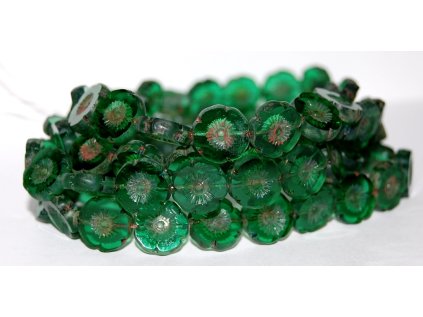 Hawaii flowers 13mm - Table cut beads