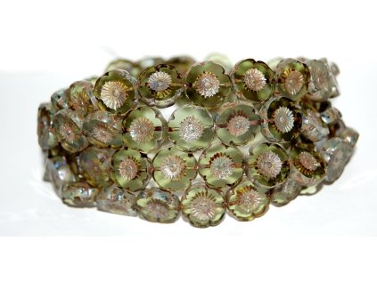 Hawaii flowers 13mm - Table cut beads