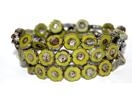 Hawaii flowers 13mm - Table cut beads