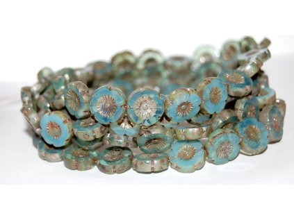 Hawaii flowers 13mm - Table cut beads