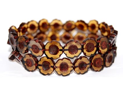 Hawaii flowers 14mm - Table cut beads