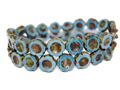 Hawaii flowers 14mm - Table cut beads