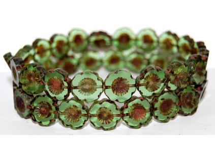 Hawaii flowers 14mm - Table cut beads