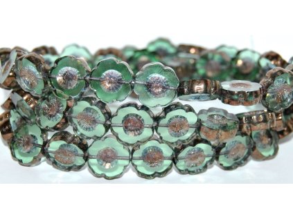 Hawaii flowers 14mm - Table cut beads