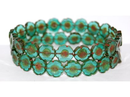 Hawaii flowers 14mm - Table cut beads