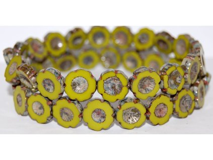 Hawaii flowers 14mm - Table cut beads