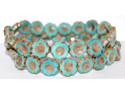 Hawaii flowers 14mm - Table cut beads