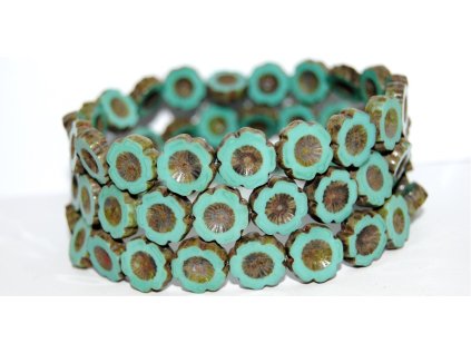 Hawaii flowers 14mm - Table cut beads