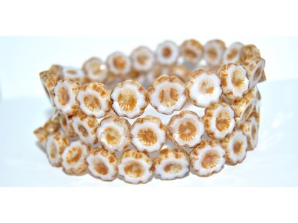 Hawaii flowers 14mm - Table cut beads