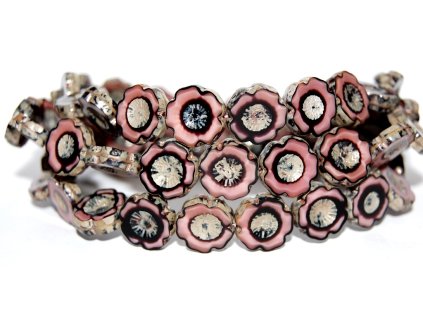 Hawaii flowers 14mm - Table cut beads