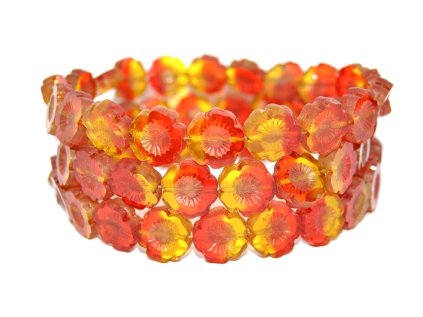 Hawaii flowers 14mm - Table cut beads