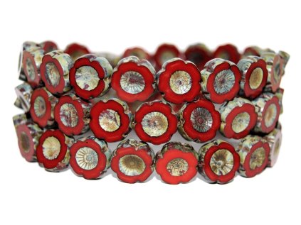 Hawaii flowers 14mm - Table cut beads