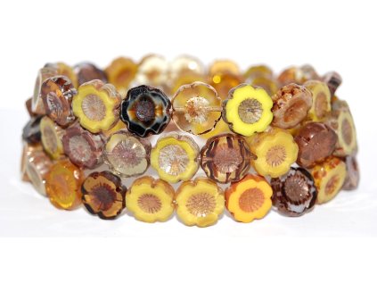 Hawaii flowers 14mm - Table cut beads