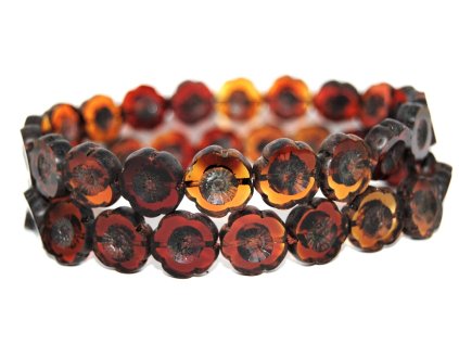 Hawaii flowers 14mm - Table cut beads