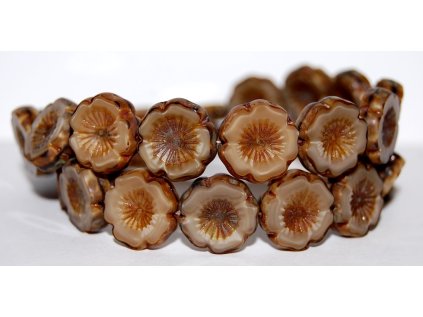 Hawaii flowers 16mm - Table cut beads