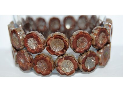 Hawaii flowers 16mm - Table cut beads