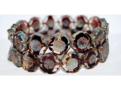 Hawaii flowers 16mm - Table cut beads