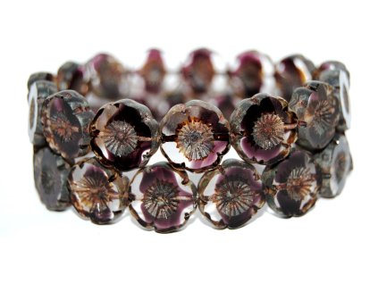 Hawaii flowers 16mm - Table cut beads