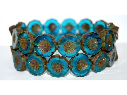 Hawaii flowers 16mm - Table cut beads