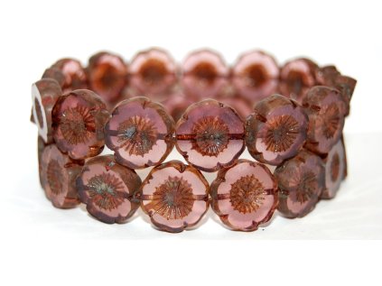 Hawaii flowers 16mm - Table cut beads
