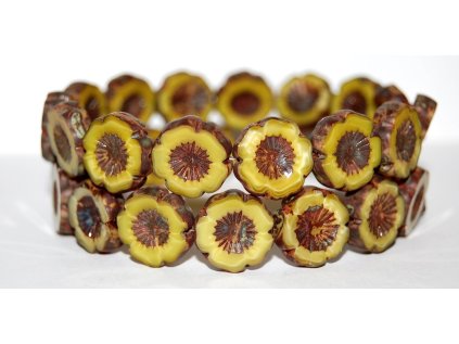 Hawaii flowers 16mm - Table cut beads