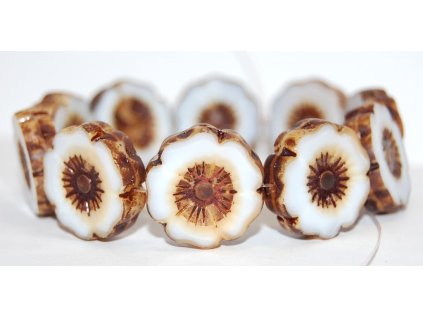 Hawaii flowers 22mm - Table cut beads