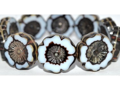 Hawaii flowers 22mm - Table cut beads