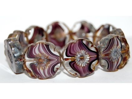 Hawaii flowers 22mm - Table cut beads