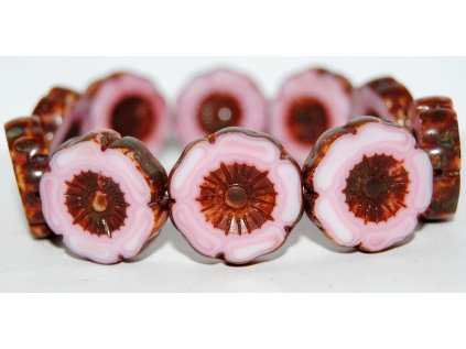 Hawaii flowers 22mm - Table cut beads