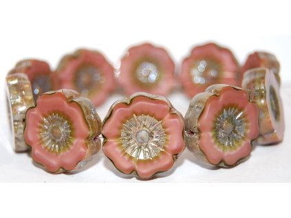 Hawaii flowers 22mm - Table cut beads